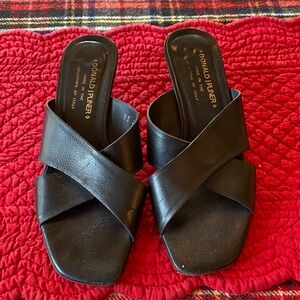 Donald J. Pliner Black Women's Mules